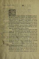 view La junta principal de Caridad establecida para el socorro de tantos y tan miserables enfermos, victimas de las viruelas, ha tomado varias providencias para su socorro [&c.].