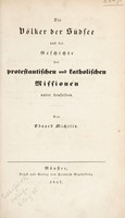 view Die Völker der Südsee und die Geschichte der protestantischen und katholischen Missionen unter denselben / [Eduard Michelis].