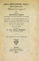 view Dell'educazione fisica dei fanciulli / [Francesco Azzoni].