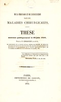 view De la percussion et de l'auscultation dans les maladies chirurgicales / [André Thérèse Fulcrand Chrestien].