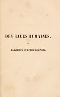 view Des races humaines, ou éléments d'ethnographie / [J.J. d' Omalius d'Halloy].