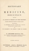 view A dictionary of medicine, designed for popular use / [Alexander Macaulay].