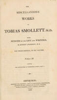 view The miscellaneous works of Tobias Smollett, M.D. with memoirs of his life and writings / by R. Anderson.