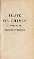 view Traité de chimie élémentaire, théorique et pratique / Par L.J. Thenard.