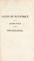 view Physiologie végétale, ou exposition des forces et des fonctions vitales des végétaux / Par M. Aug.-Pyr. de Candolle.