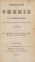 view Lehrbuch der Chemie / Von J.J. Berzelius. Aus der schwedischen Handschrift des Verfassers übersetzt von F. Woehler.