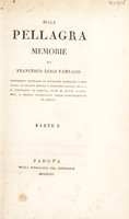 view Sulla pellagra / [Francesco Fanzago].