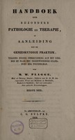 view Handboek der bijzondere pathologie en therapie, of aanleiding tot de geneeskundige praktijk ... / [Martin Wilhelm Plagge].