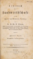 view Lehrbuch der Landwirthschaft nach Theorie und Erfahrung bearbeitet. Vol. 2. / [K. Ch. G. Sturm].