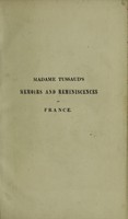 view Madame Tussaud's Memoirs and reminiscences of France, forming an abridged history of the French Revolution / Edited by France Hervé.