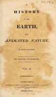 view An history of the earth, and animated nature. Vol. II. / [Oliver Goldsmith].