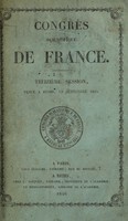 view Treizième session, tenue à Reims, en septembre 1845.