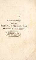 view Alcune osservazioni sulla cura igienica o preservativa dei denti e delle gengive esposte ad uso popolare / [Giovanni Corbetta].