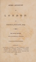 view Some account of London / [Thomas Pennant].