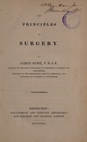 view The principles of surgery / [James Syme].