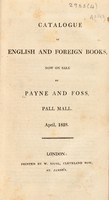 view Catalogue of English and foreign books, now on sale ... April, 1828.