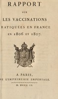 view Rapport [sur la vaccine] fait et lu ... le 15 mars 1811 / par son Sécretaire général [Tarbès].