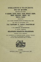 view Spiegazione e traduzione dei xiv quadri relativi alle isole di Salibaboo, Talaor, Sanguey, Nanuse, Mindanao, Celebes, Borneo, Bahalatolis, Tambisan, Sulu, Toolyan, e Labuan / [Carlos Cuarteron y Fernandez].