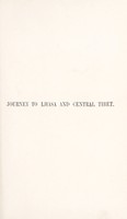 view Journey to Lhasa and central Tibet / by Sarat Chandra Das ; edited by W.W. Rockhill.