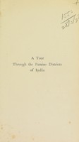 view A tour through the famine districts of India / [Francis Henry Shafton Merewether].