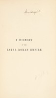 view A history of the later Roman Empire : from Arcadius to Irene (395 A.D. to 800 A.D.) / by J.B. Bury.