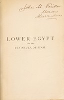view Egypt : handbook for travellers / edited by K. Baedeker.