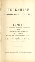 view [Report 1904] / Medical Officer of Health, Berkshire Combined Sanitary District.