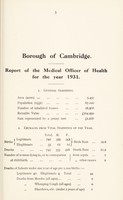 view [Report 1931] / Medical Officer of Health, Cambridge Borough.