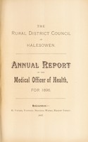 view [Report 1896] / Medical Officer of Health, Halesowen R.D.C.