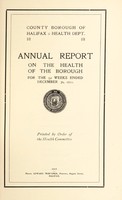 view [Report 1911] / Medical Officer of Health, Halifax County Borough.