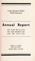view [Report 1964] / Medical Officer of Health, Halifax County Borough.