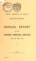 view [Report 1940] / School Health Service, Halifax County Borough.