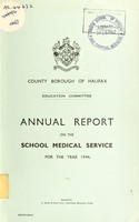 view [Report 1944] / School Health Service, Halifax County Borough.