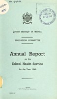view [Report 1946] / School Health Service, Halifax County Borough.