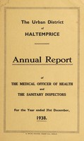 view [Report 1938] / Medical Officer of Health, Haltemprice U.D.C.