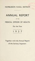 view [Report 1937] / Medical Officer of Health, Hambledon R.D.C.