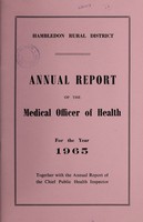 view [Report 1965] / Medical Officer of Health, Hambledon R.D.C.