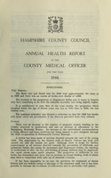 view [Report 1944] / Medical Officer of Health, Hampshire County Council.