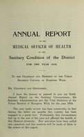 view [Report 1914] / Medical Officer of Health, Hampton Wick Local Board / U.D.C.