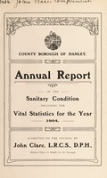 view [Report 1904] / Medical Officer of Health, Hanley County Borough.