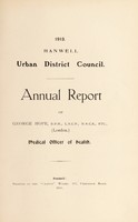 view [Report 1913] / Medical Officer of Health, Hanwell U.D.C.