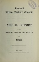 view [Report 1923] / Medical Officer of Health, Hanwell U.D.C.