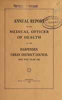 view [Report 1925] / Medical Officer of Health, Harpenden U.D.C.