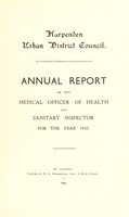 view [Report 1943] / Medical Officer of Health, Harpenden U.D.C.