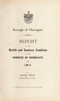view [Report 1911] / Medical Officer of Health, Harrogate Borough.