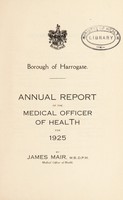 view [Report 1925] / Medical Officer of Health, Harrogate Borough.