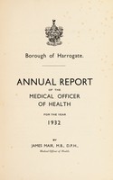 view [Report 1932] / Medical Officer of Health, Harrogate Borough.