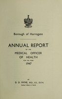 view [Report 1947] / Medical Officer of Health, Harrogate Borough.