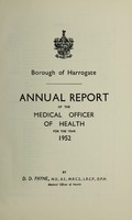 view [Report 1952] / Medical Officer of Health, Harrogate Borough.