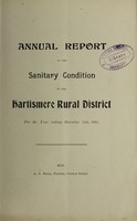 view [Report 1905] / Medical Officer of Health, Hartismere R.D.C.